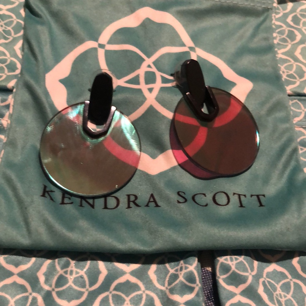 Kendra Scott Iridescent Black Earrings